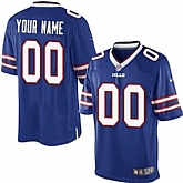 Men Nike Buffalo Bills Customized Blue Team Color Stitched NFL Game Jersey,baseball caps,new era cap wholesale,wholesale hats
